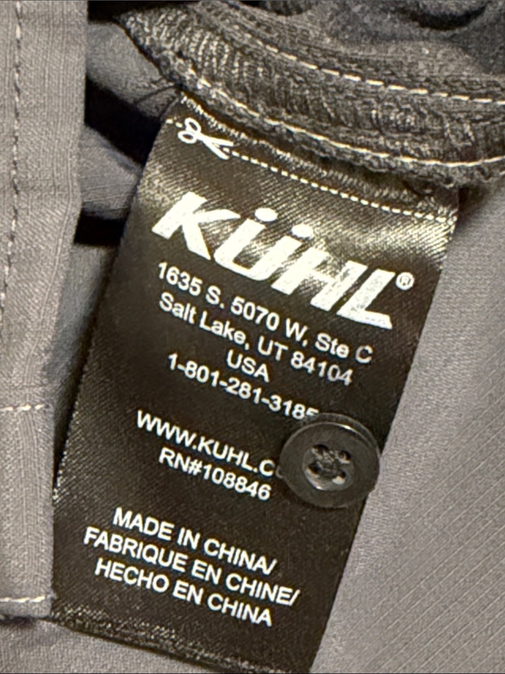 KÜHL Women’s Gray Hiking Outdoor Button Front Shirt Roll Tab Sz. L Gorpcore - Picture 3 of 8